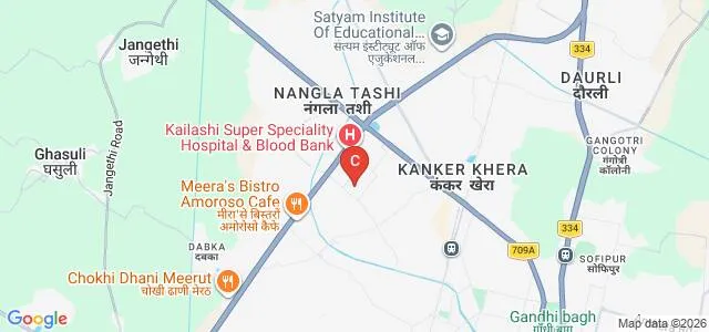 Padmawati Bal Vidhyapeeth, Meerut Map