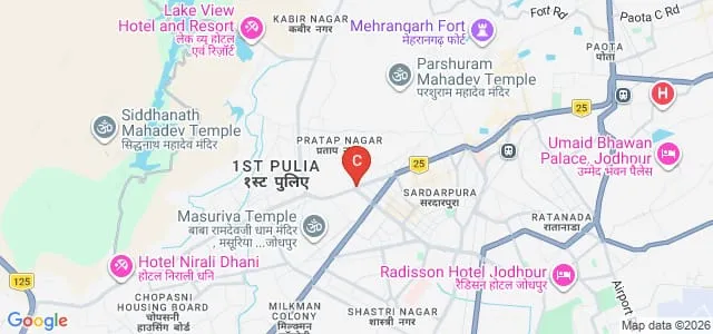 Central Modern Teachers Training College, Jodhpur Map