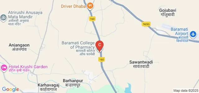 Delonix Society's Baramati College of Pharmacy, Pune Map