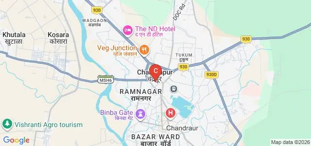 Janata College of Education, Chandrapur Map