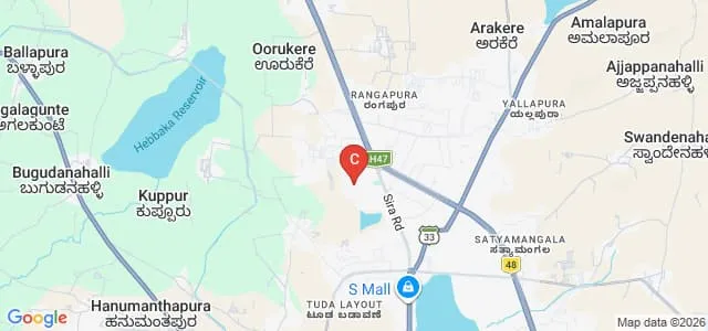Shridevi Institute of Medical Sciences and Research Hospital, Tumkur Map