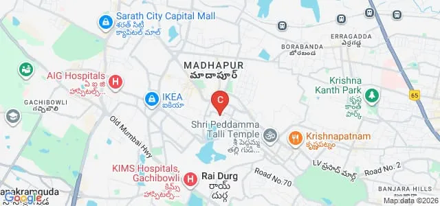 Creative Mentors Animation College, Hyderabad Map