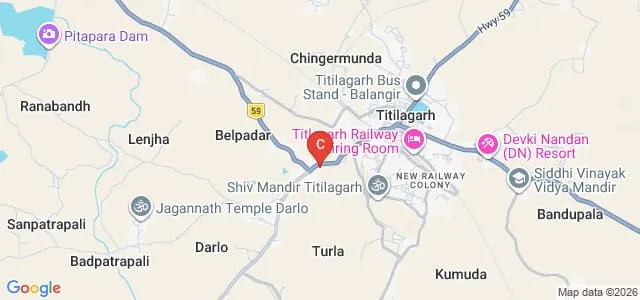 DAV Autonomous College, Titilagarh Map