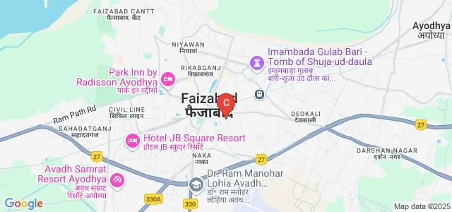 Sri Ram Chandra Singh Mahavidyalaya, Faizabad Map