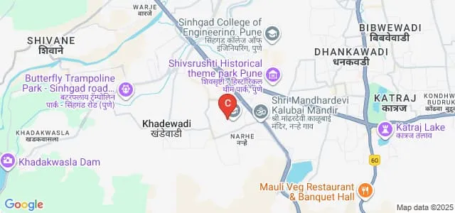 Zeal College of Engineering and Research, Narhe Map