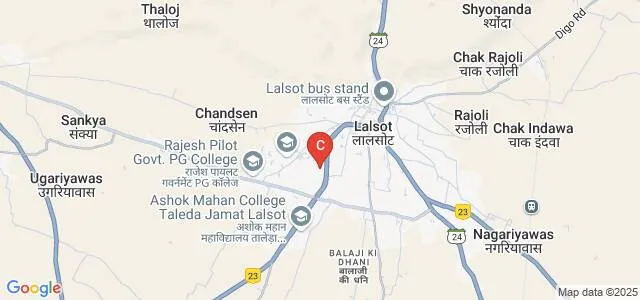 AVP PG Mahila College, Lalsot Map