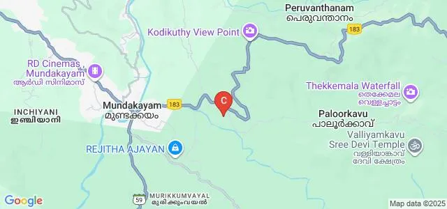 School of Nursing MMT Hospital, Idukki Map