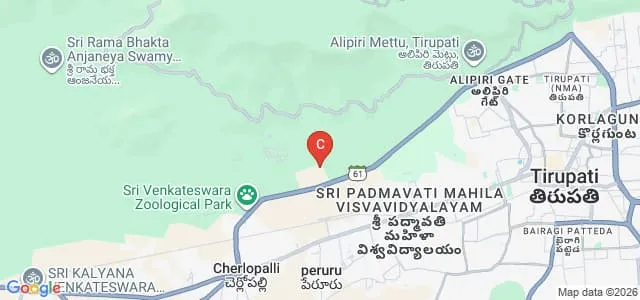 State Institute of Hotel Management Catering Technology, Tirupati Map