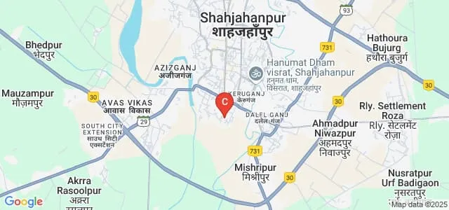 Shree Satpal Singh Mahavidhyalaya, Shahjahanpur Map