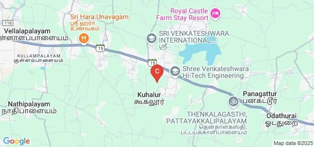 Shree Venkateshwara Arts and Science Co-Education College, Erode Map