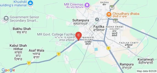 MR Government College, Fazilka Map