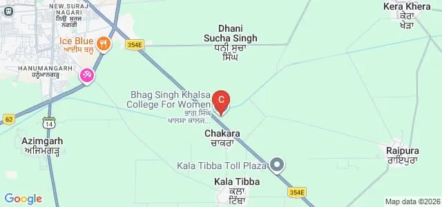 Bhag Singh Khalsa College for Women, Abohar Map
