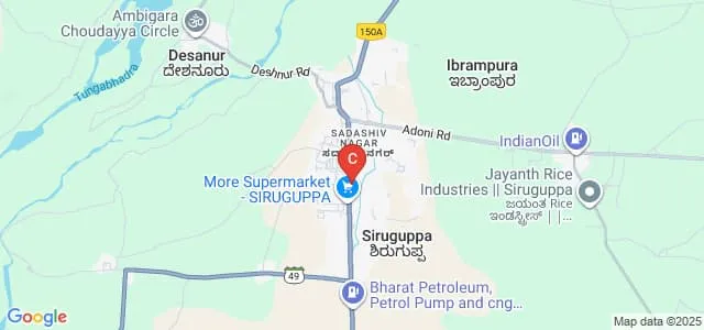SES Polytechnic College, Siruguppa Map