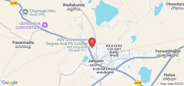 ABV Government Degree College, Jangaon Map
