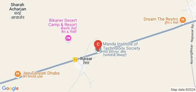 Marudhar Engineering College, Bikaner Map