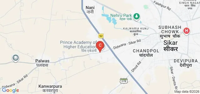Prince Shikshan Prashikshan Mahavidyalaya, Sikar Map
