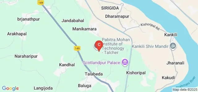 Pabitra Mohan Institute of Technology, Angul Map