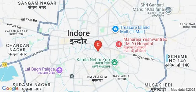 PMB Gujarati Science College, Indore Map