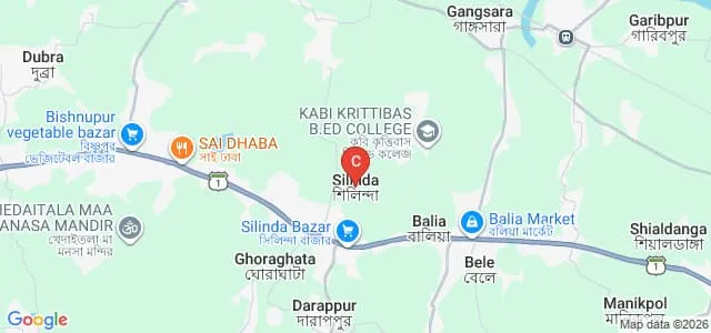 Kabi Krittibas B Ed College, Nadia Map