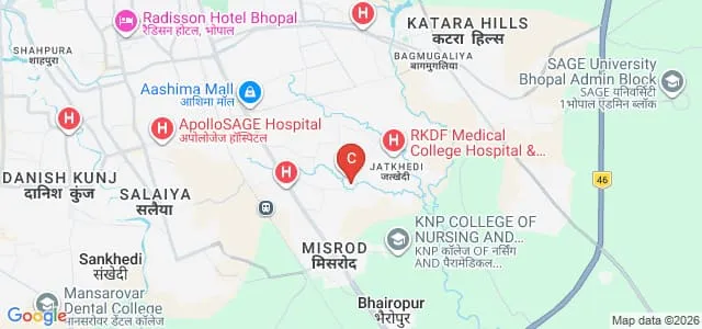 Ayushmati College of Education, Bhopal Map