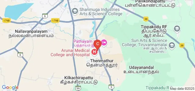 Arunai Engineering College, Tiruvannamalai Map