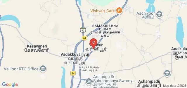 Universal College of Education, Vallioor Map