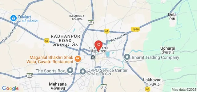 Shri Sarvajanik Pharmacy College, Mehsana Map