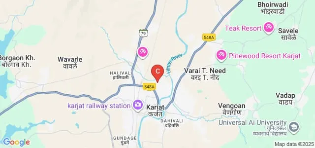 Yadavrao Tasgaonkar School of Business Management, Karjat Map