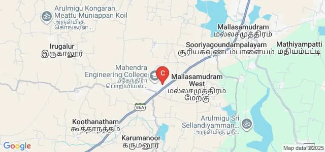 Mahendra Polytechnic College, Namakkal Map
