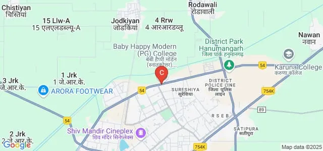 Pulkit College for Higher Education, Hanumangarh Map
