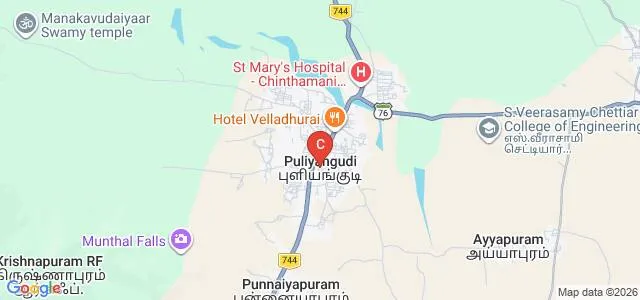 Manonmaniam Sundaranar University College, Puliyangudi Map