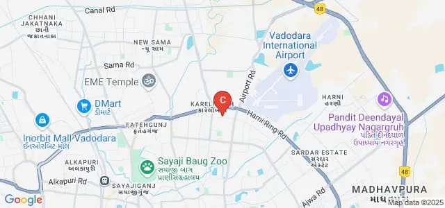 Morarji Desai Institute of Naturopathy and Yoga Sciences, Vadodara Map