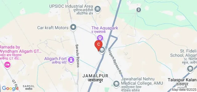 Al-Barkaat Institute of Education, Aligarh Map