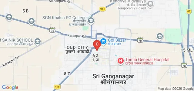 Ch Balluram Godara Government Girls College, Sri Ganganagar Map