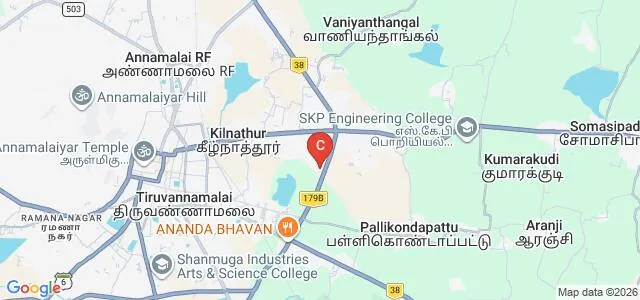 Sri Venkatachalapathy College of Education, Tiruvannamalai Map