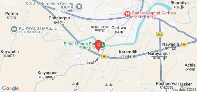 Indra Singh B Ed College, Garhwa Map