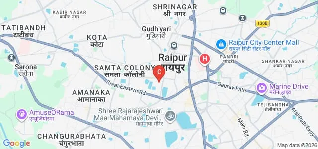 Maharaja Agrasen International College, Raipur Map