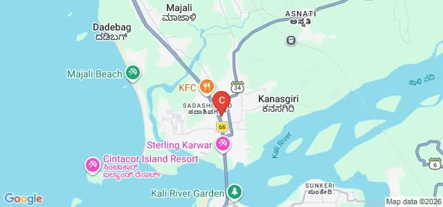 Bapuji Grameen Vikas Samiti's Arts and Commerce College, Karwar Map
