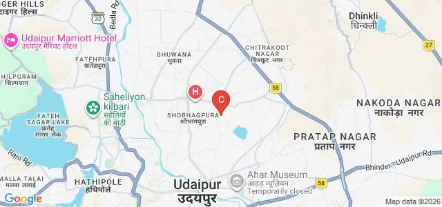 Ananta Institute of Medical Science and Research Centre, Rajsamand Map