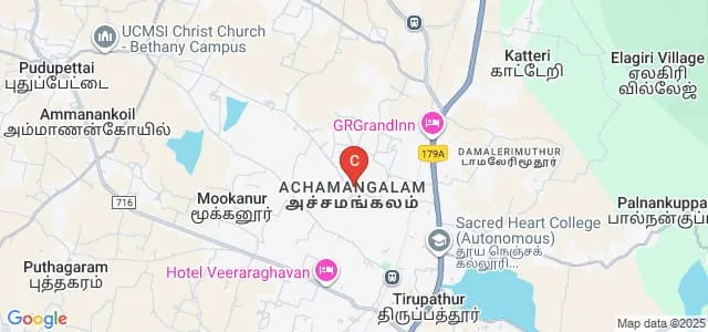 Sri Padmam Polytechnic College, Tirupattur Map