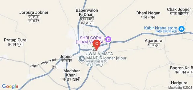 Jobner PG College, Jobner Map