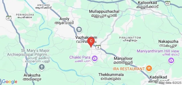 St George College, Vazhakulam Map