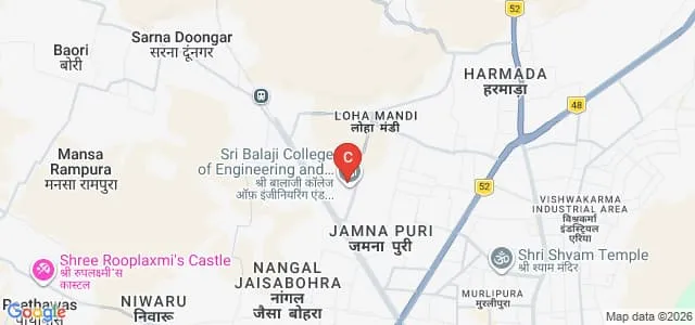 Sri Balaji PG Mahavidhyalaya, Jaipur Map