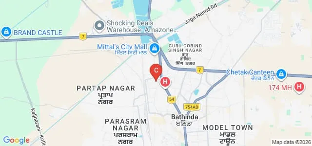 SSD Girls College, Bathinda Map