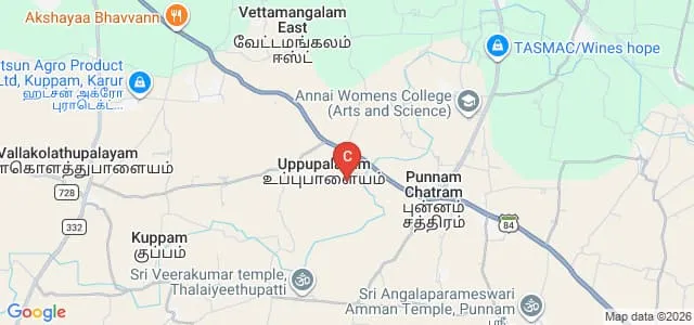 Karur Velalar College of Arts and Science for Women, Karur Map