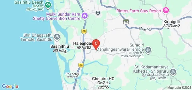 Government First Grade College, Haleangadi Map