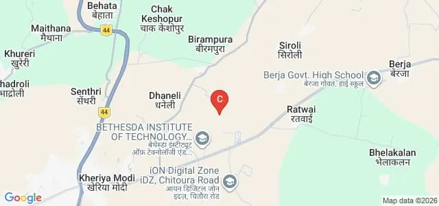 Shri Radha Vallabh College of Education, Gwalior Map