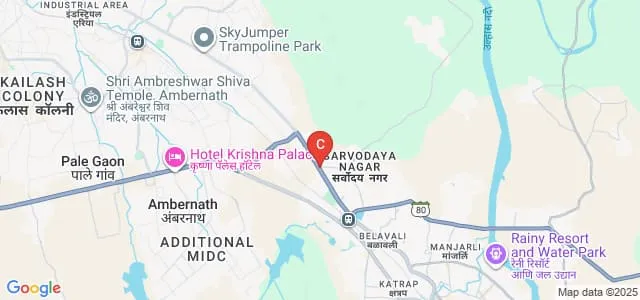 South Indian Children's Education Society's Degree College of Arts Science and Commerce, Ambernath Map