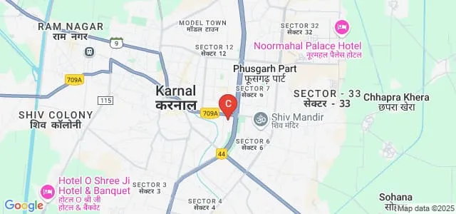 Pt Chiranji Lal Sharma Government College, Karnal Map