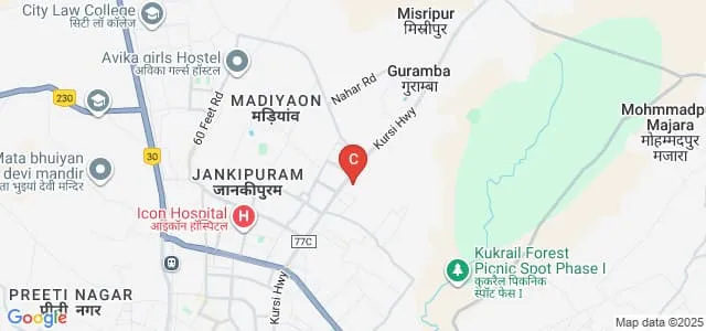 Lal Bahadur Shastri Institute of Management and Development Studies, Lucknow Map